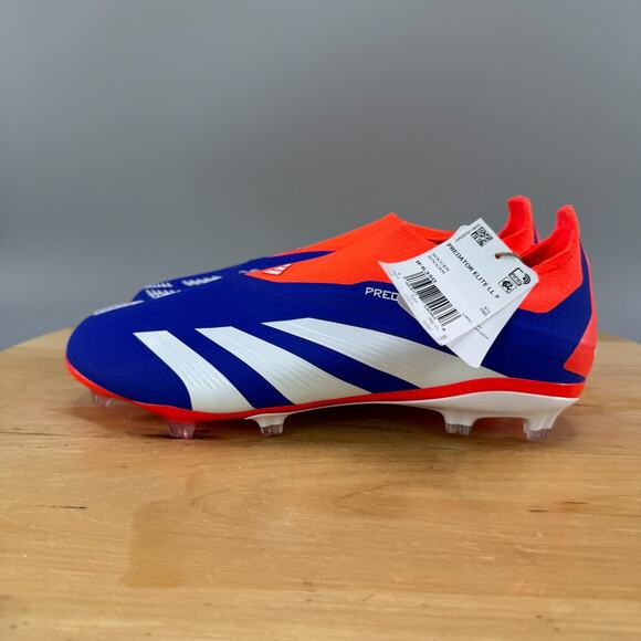 Mens 6 / Womens 7 - Adidas Predator Elite‎ LL FG Soccer Cleats Blue Laceless NEW main image 7